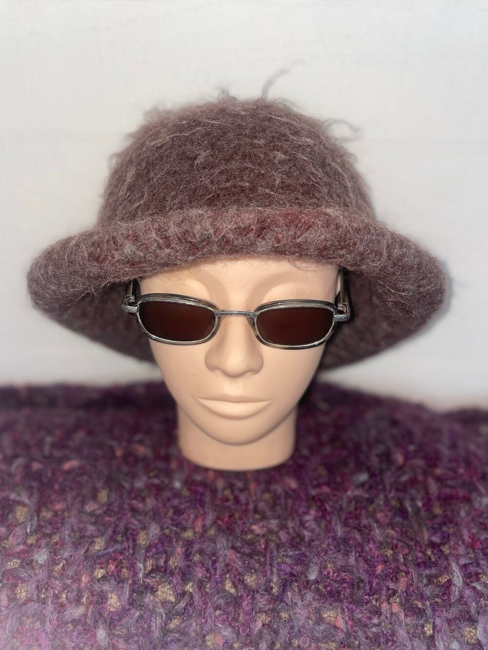 Vintage Fuzzy Wool Winter Hat